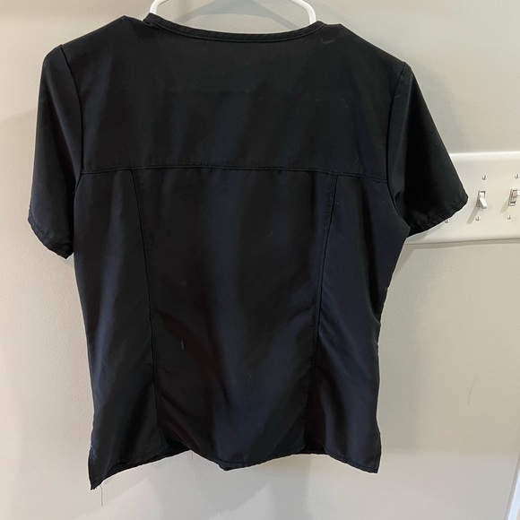 Black scrub top - Picture 2 of 2